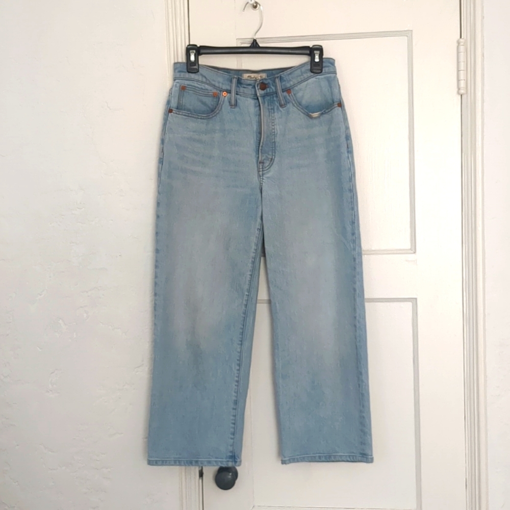 Madewell perfect vintage wide leg crop jean 27p